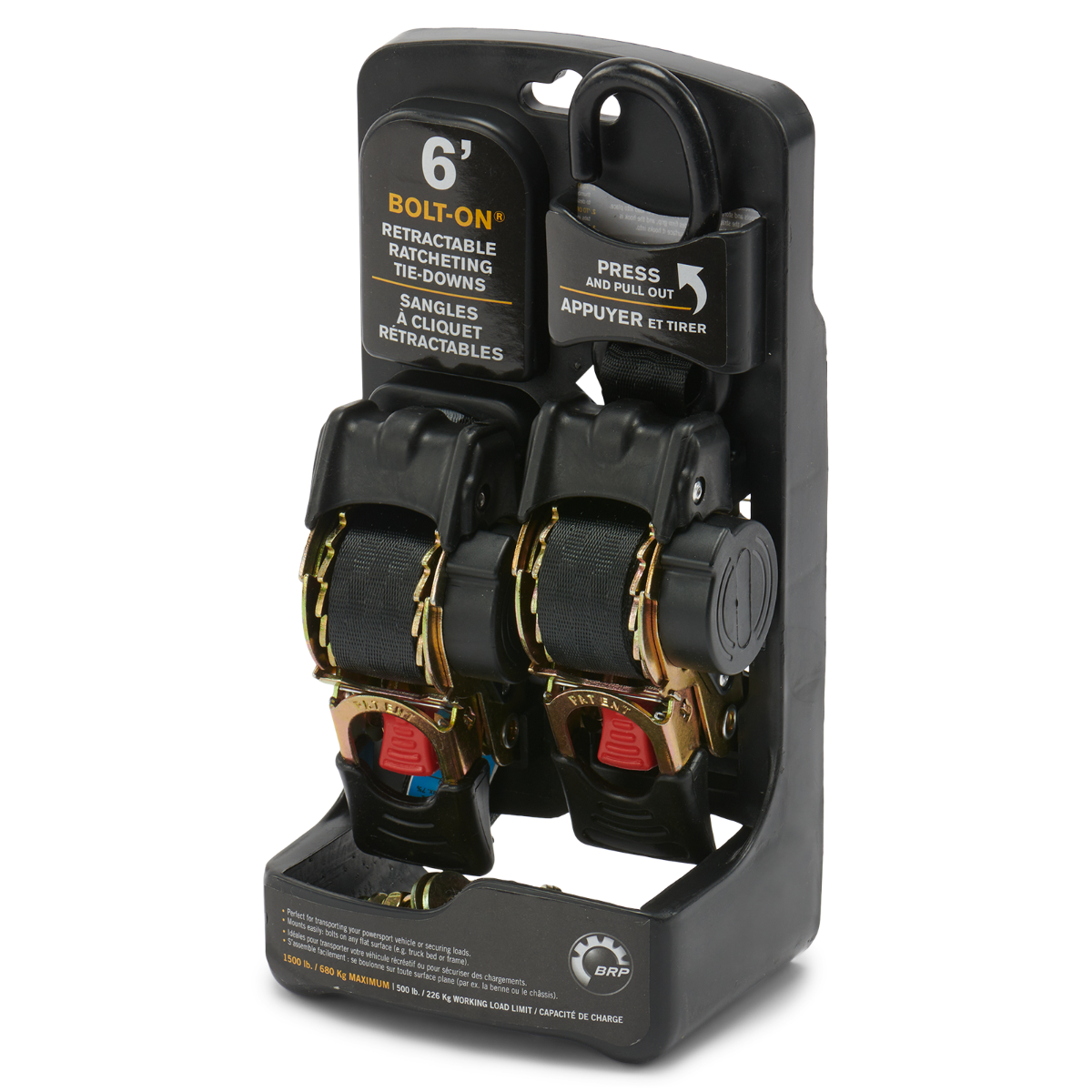 Bolt-On Retractable Ratcheting Tie-Downs Can-Am