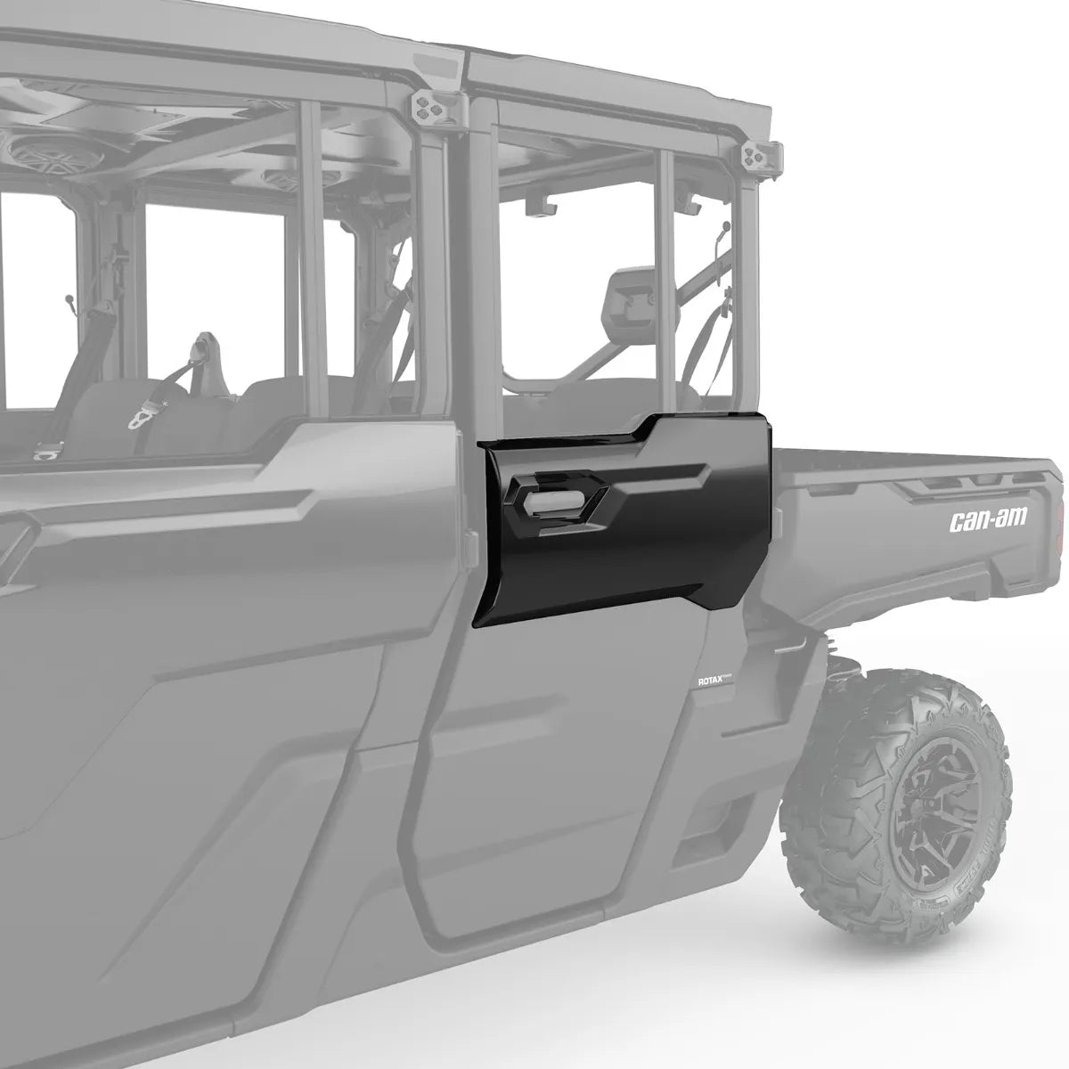 Rear Left Door Trim - Timeless Black Can-Am Defender