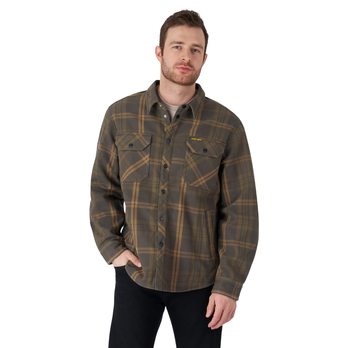 Men's Can-Am Bonded Plaid Overshirt