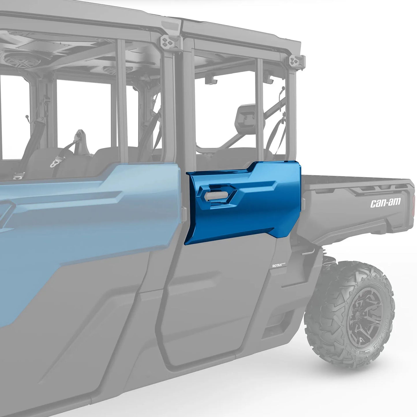 Rear Left Door Trim Oxford Blue Can-Am Defender