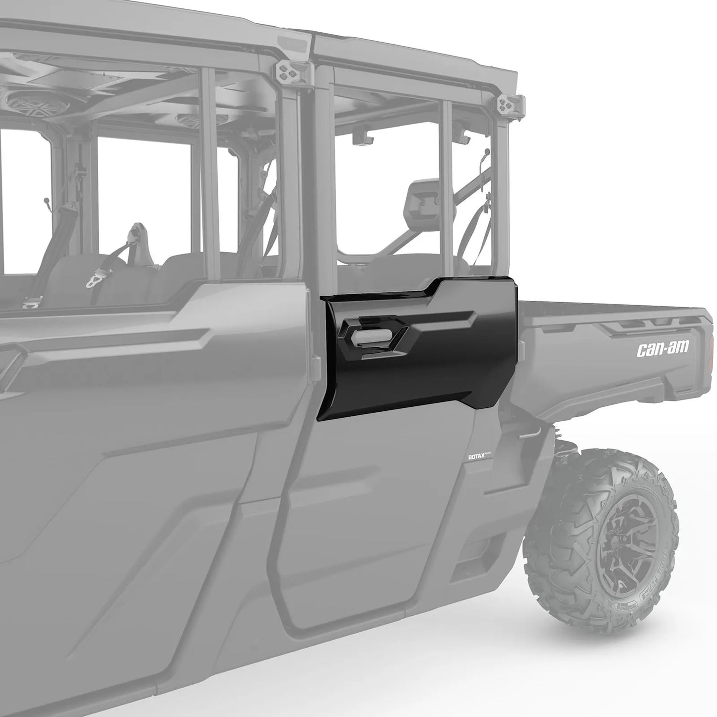 Rear Left Door Trim Timeless Black Can-Am Defender