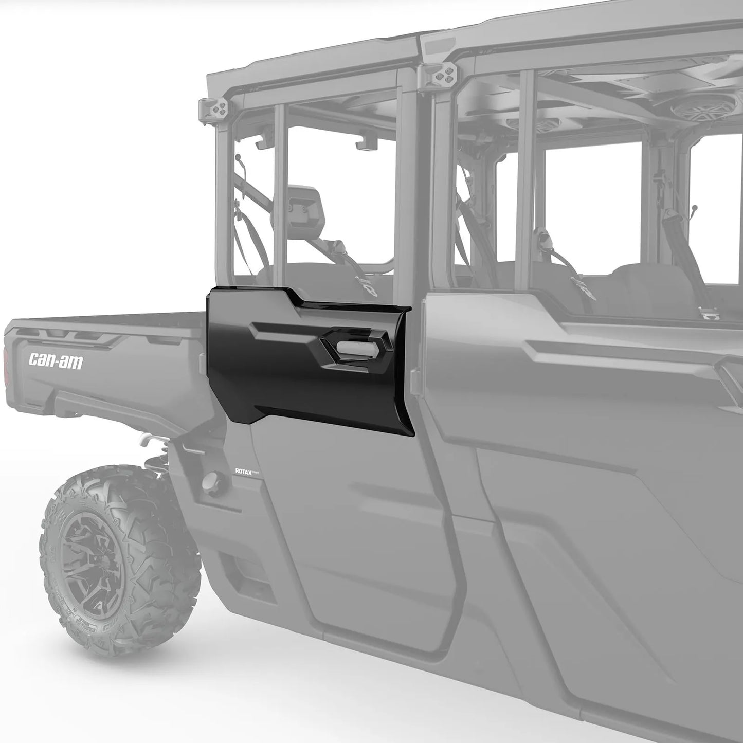 Rear Right Door Trim Timeless Black Can-Am Defender