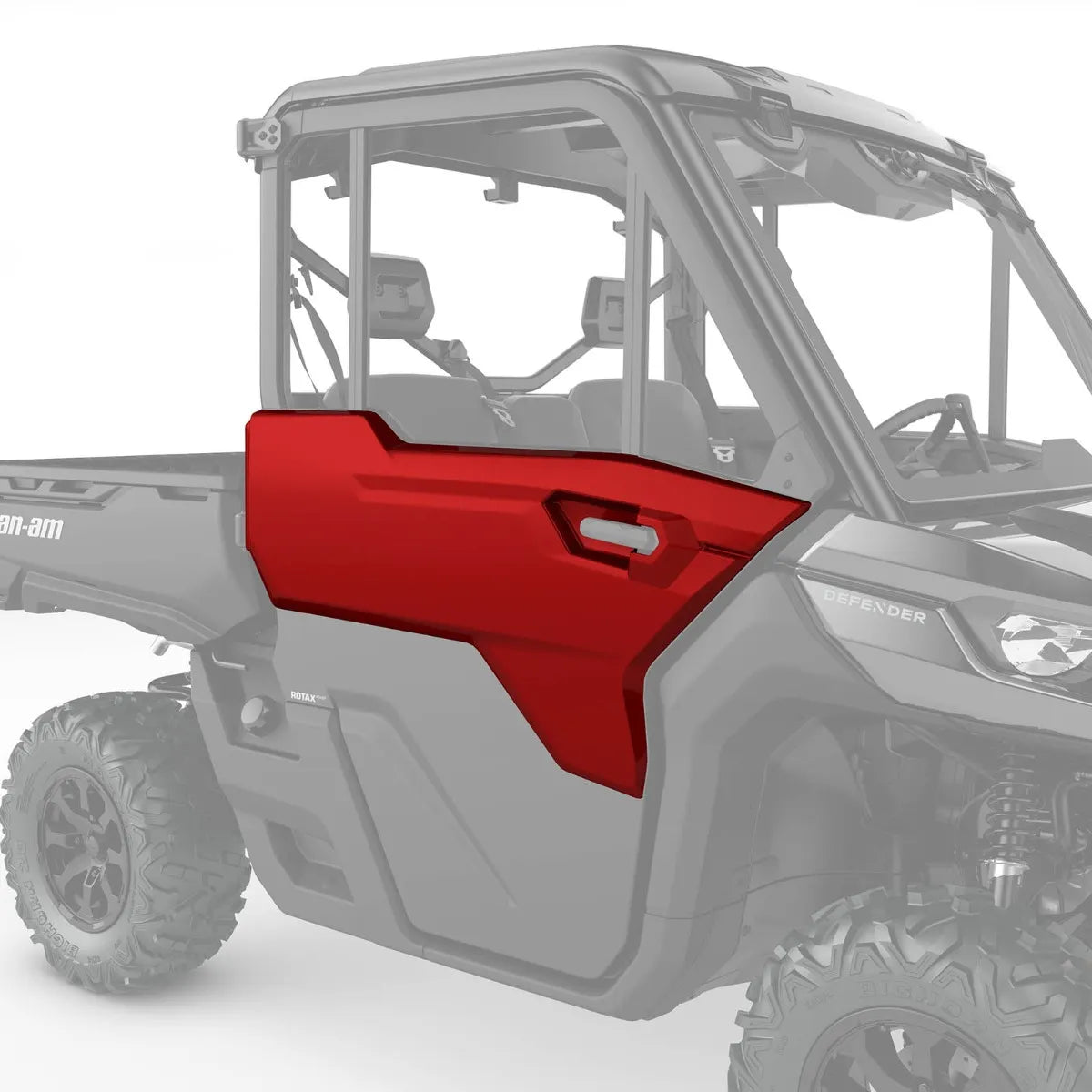 Front Right Door Trim Black/Orange Can-Am Defender