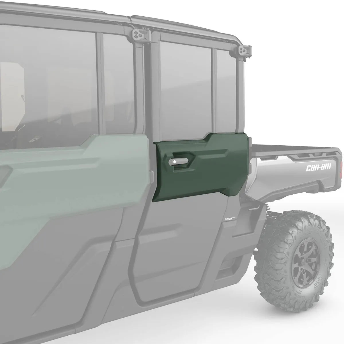 Rear Left Door Trim - Compass Green Can-Am Defender