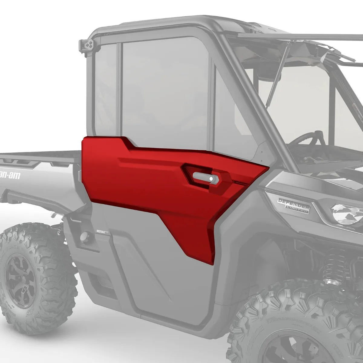 Front Right Door Trim - Fiery Red Can-Am Defender