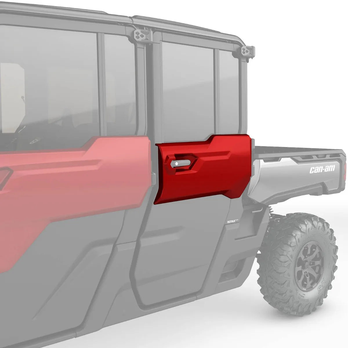 Rear Left Door Trim - Fiery Red