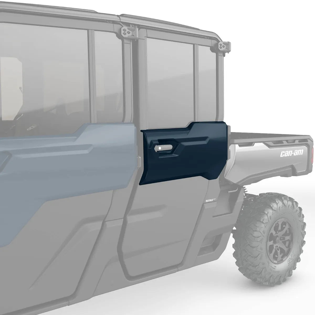 Rear Left Door Trim - Dusty Navy Can-Am Defender