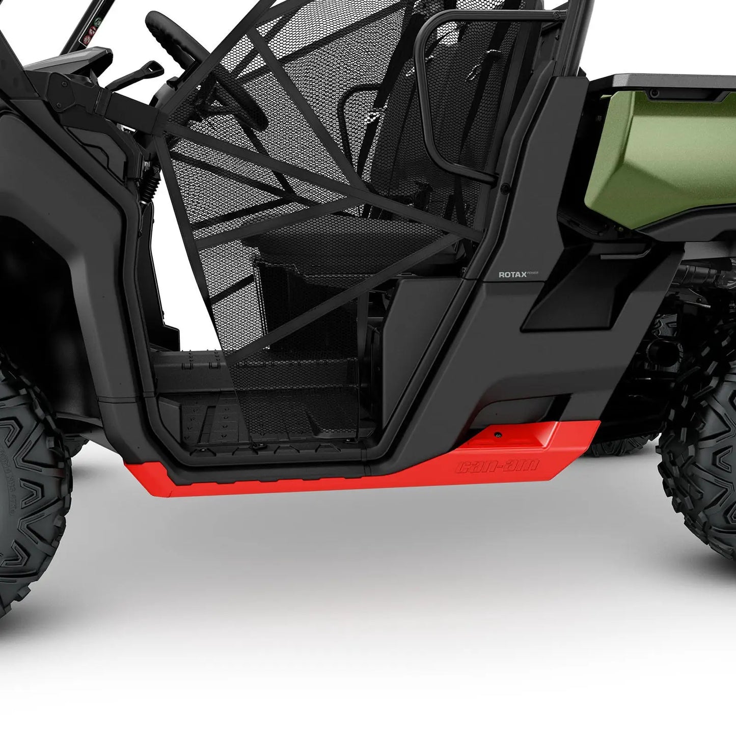 Rock Sliders Red Can-Am Defender